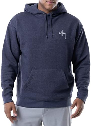 Guy Harvey Mens Soft Fleece Pullover Hoodie