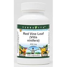 Terravita Red Vine Leaf (Vitis vinifera) - 450 mg (100 Capsules, ZIN: 511411)