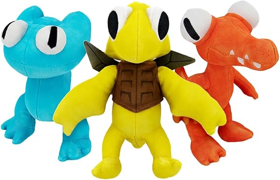 Rainbow Friends - Collectible Plush Complete Set (Three 8" Plushies, Series 2)