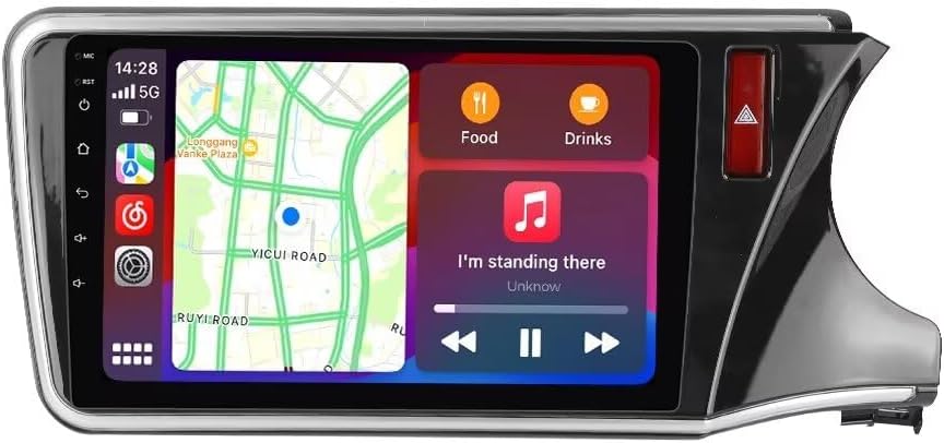 Car Radio Stereo for Honda City Grace 1 2014-2017 RHD with OEM Screen, Biorunn Android 13 10.1 Inch 8GB128GB 8-Core GPS Navigation Wireless Car-Play Android Auto Upgrade Dash Kit IPS Head Unit