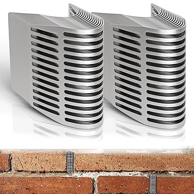 30Pcs Weep Hole Covers for Brick Walls, Stainless Steel Weep Hole Covers Mesh Screens, Brick Hole Filler Cover Wall Holes, Insert Wall Hole Cover for Isolating Rat, Snakes and Other Reptiles